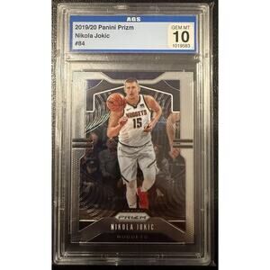 2019-20 Panini Prizm #84 Nikola Jokic Nuggets Prizm AGS Gem Mint 10 Joker